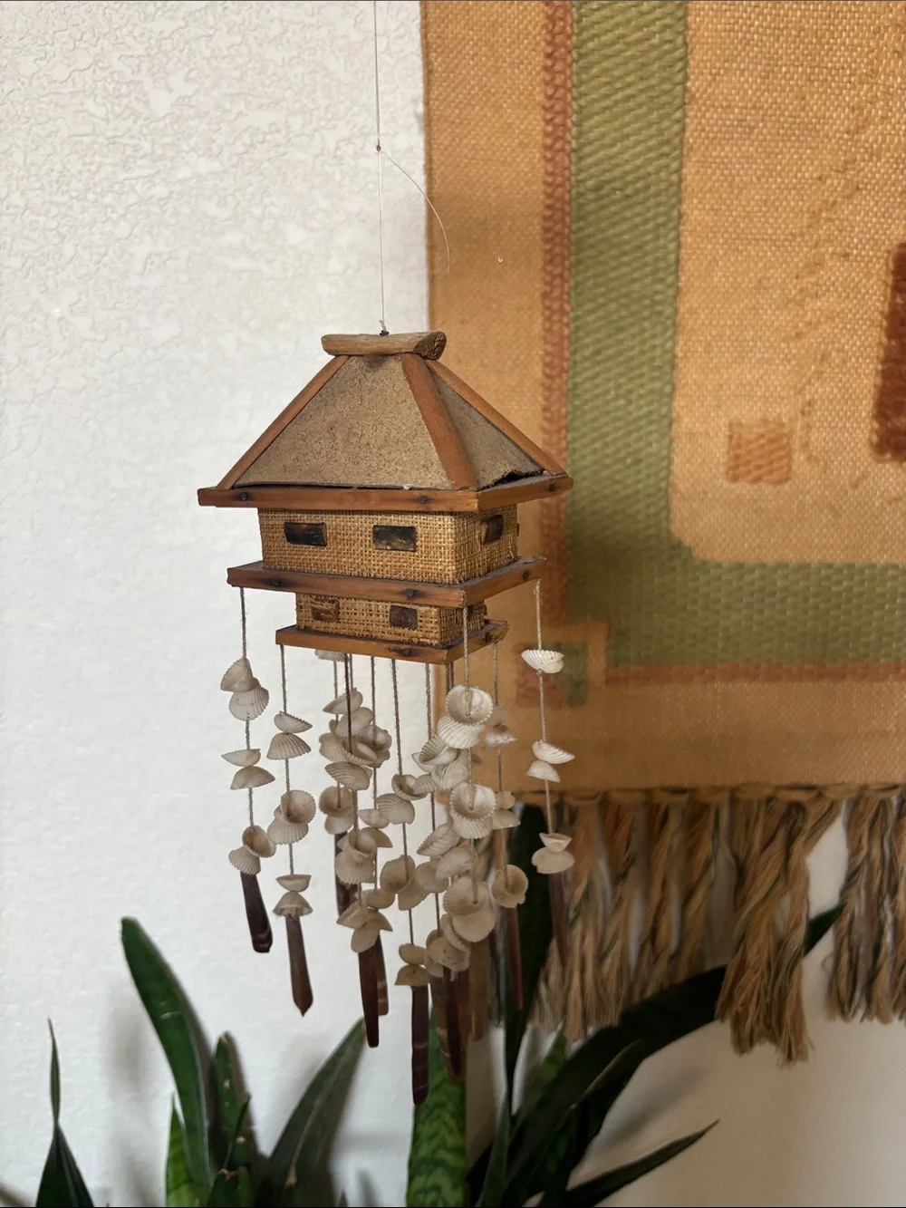 Vintage village shell chime